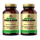 Solgar Cinnamon - 100 야채 캡슐, 2 팩 - 전체 Potency (FP) - 비 GMO, Vegan, 글루텐 무료, Dairy 무료, Kosher - 200 총 서빙