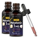 Carlyle Kids Melatonin Liquid | 1 fl oz | 2 팩 | 과일 맛 | 약 무료 어린이 보충