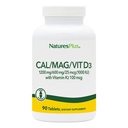 NaturesPlus 칼슘/Magnesium/Vitamin D3 비타민 K2 - 지원 뼈 & 면역 건강 - 채식주의, 글루텐 무료 - 90 정제 - 22.5 이름 *