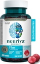 NEURIVA Plus Brain Supplement for Memory,Focus & Concentration+Cognitive Function with Vitamin B6 & B12 and Clinically Tested Nootropics Phosphatidylserine and Neurofactor,50ct Strawberry Gummies