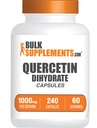 BulkSupplements.com Quercetin Dihydrate 캡슐 - Quercetin 보충 교재, 산화 방지제 보충교재 - 서빙 당 4 캡슐, 240 조사 (1의 포장)