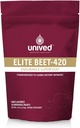Unived Elite Beet-420 | Beetroot는 6.5% 규정식 질산염, 서빙 당 420mg 질산염으로 표준화되었습니다 | Athletes를 위한 내구 Superfood | Vegan, Caffeine-Free, Pre-Workout | 20 서빙