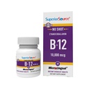 우수한 근원 탄 비타민 B-12 Cyanocobalamin 10000 mcg - 에너지 생산을 지원하기 위하여 비타민 B-12, 뇌 건강 & 전반적인 웰빙 - 이하 언어 정제 - 60의 Dissolvable 정제