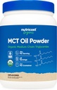 Nutricost 유기 MCT 기름 분말 1 LB - 증명된 USDA 유기, Keto, Ketosis 및 Ketogenic Diets를 위해 중대한 - 영 순수한 Carbs (중간 사슬 Triglyceride)