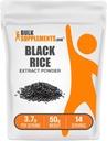 BulkSupplements.com 검은 쌀 추출물 분말 - 검은 쌀 분말, 글루텐 무료 보충 - 살균, 서빙 당 3.7g, 50g (1.8 oz) (팩 1)