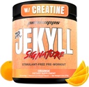 PROSUPPS Dr. Jekyll Signature Pre Workout Powder with Creatine - Stim-Free Preworkout Supports Muscle Volume & Endurance - Caffeine-Free Gym & Fitness Supplements (오렌지, 30 서빙)