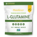 MariGold 순수한 Unflavored L 글루타민 분말 - 건강한 Gut, Immune 및 근육 지원, 비 GMO, 글루텐 자유로운, Soy & Allergen는 봉사 당 (5g/5000mg) 해방합니다