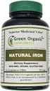 (1개의) 녹색 유기 보충교재의 철, 2000mg 유기 철 캡슐, 90의 손, Vegan, 비 GMO, & 글루텐 자유로운 자연적인 철 캡슐의 포장