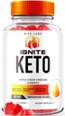 실험실 Ignite Keto ACV Gummies 고급 체중 감소, Keto Ignite 보충 (60 Gummies)