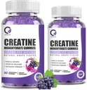 Creatine Monohydrate Gummies 근육 강도 Men&Women, 에너지 Boost 전 일 보충교재 - 포도 풍미