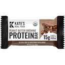 Kate의 Real Food Organic Protein Bars - (Peanut Butter Brownie, 2.2 oz, 12의 팩) - 식물 기반 단백질 바 - 글루텐 무료, Soy Free, Non GMO, 전체 곡물 및 모든 자연
