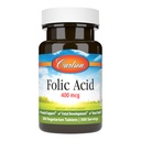 Carlson - Folic 산, 400 mcg는, 중요한 예비 지원, 태아 발달, 300의 정제를 제공합니다