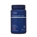 Trace Minerals | 비타민 D3 + K2 Gummies | 5,000 IU D3 + 50 mcg K2 | Vegan, Sugar Free, 글루텐 무료, 천연 딸기 맛 | 60 인분