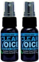 Clear Voice 구두 스로트 스프레이 싱 에세 Clarity Soothing Dampener Moisturizer Relief Vocal Eze Reducer Booster 치료, 미국에서 만든, 신선한 민트 맛 (2 팩)