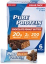 순수한 단백질--높은 단백질 막대기 초콜렛 땅콩 버터 Protein 막대기 - 20 막대기 당 단백질의 그램 - 글루텐 자유로운--6-1.76-Ounce 막대기