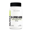 NutraBio R-Lipoic Acid Supplement, 200mg - 활성 안정 된 R-ALA 보충 - 더 나은 흡수를위한 최적화 된 알파 Lipoic 산 공식 건강과 웰빙 - 60 캡슐