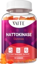 VAITE Nattokinase 보충교재 2000 FU (Fibrinolytic 단위) 100mg - 효소 보충교재, 채식주의자 공식, 지원 건강, 두 배 힘, 비 GMO, 콩 자유로운, 글루텐, 60 채식주의자 Gummies