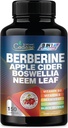 Neem 잎, Apple Cider Vinegar, VIT D3, E & More - 150 캡슐 Immune 체계, 소화 & 전반적인 건강을 위한 지원