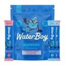 Waterboy 주말 복구 다양성 | 3,200mg Electrolyte Powder Packets | Ginger + L-Theanine + Vitamin | No Sugar, All Natural, Gluten Free | 24 Drink Stick Mixs (Variety Pack)