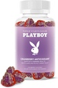 Playboy - 여성을위한 Feminine 건강 크랜베리 산화 구미 (60 조사 - 크랜베리) 클린에 산화 부자 및 보호 Urinary Tract 건강, 질 냄새 및 박사 균형 - 비 GMO, Vegan Gummy