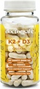 DOCTOR SAFE 비타민 D3 K2 칼슘 & BioPerine MK7 + D3 5000iu US-Made Non-GMO 글루텐 자유로운 콩 자유로운 콩 자유로운 (120의 캡슐 - 4 달 공급)