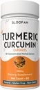 심황 캡슐 500mg | Curcuma Longa 10 : 1 추출물 및 분말 | 강화 된 흡수를위한 검은 후추 추출물 5 % | 초본 보충 | Non-GMO, 글루텐 프리 (60 개)