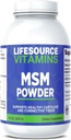 LifeSource 비타민 MSM 파우더 - 16 온스 - 순수하고 깨끗한 - 226 서빙 - 2,000 서빙 당 mg