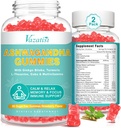 Turmeric GABA 계류 에너지와 면역 지원, 딸기 풍미 120 Cts를 가진 2 팩 Ashwagandha Gummies