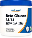 Nutricost 베타 글루칸 분말 100 그램 - 1,3/1,6 - 비 GMO
