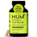 HUM Flatter Me 여분 힘은 여자를 위한 소화 효소, 남자, 소화한 Gut Bloating 보충교재, 생강, Peppermint 잎, 빠른 행동 반대로 Bloat 알약 Debloating를 위한 다 효소, 60의 캡슐