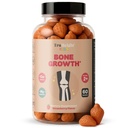 TruHeight Kids Bone 성장 Gummies (딸기, 나이 2+) 아이 & 유아를 위한 자연적인 성장을 위한 Tall 영양 - 비타민 D, 칼슘, K, 마그네슘 Multivitamin, 뼈 힘 비타민, D3 K2, 사다리