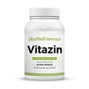 Herbsforever Vitazin 캡슐 Ayurvedic 초본 보충교재 지원 에너지 & 성과는 육체 적이고 및 정신적인 힘 90 Vege 캡슐 800 Mg를 각각 제공합니다