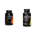 JYM 보충교재 과학 Vita JYM Multivitamin, D3 & K2 뼈와 심장 혈관 지원 60 정제