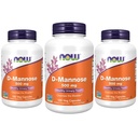 NOW 식품 보조 식품, D-Mannose 500 mg, Non-GMO 프로젝트 검증, 건강한 Urinary Tract*, 120 Veg 캡슐 (포장 3)