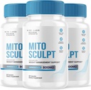 실험실 MitoSculpt 체중 감소 알약을 rize - MitoSculpt 고급 공식 캡슐을 가진 당신의 이상적인 몸을 조각, 연료 (180의 캡슐)를 위한 저장된 지방을 도는 보충교재 (3)