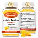 2 팩 Acetyl L 카르니틴 Gummies, 여성 & 남자를 위한 L 카르니틴 보충교재, Boost 에너지, Immunity & 뇌 건강, Vegan, 비 GMO, 망고 풍미, 120 조사를 위한 영양 보충교재