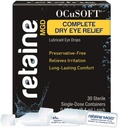 OCuSOFT Retaine MGD 완전한 건조한 눈 기복 윤활유 눈 하락 단 하나 복용량 콘테이너, 30 조사 (2의 포장)
