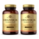 Solgar Cod Liver Oil - 100 Softgels - 비타민 A 및 D - 비 GMO, 글루텐 프리 - 100 인분 제공
