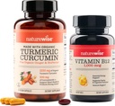 NatureWise Curcumin Turmeric 2250mg & 비타민 B12 1000mcg Softgels 합동 지원 에너지 수준 60 조사