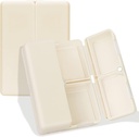 FYY Daily Pill 주최자, 7 격실 휴대용 Pill Case Travel Pill 주최자,[Folding Design] Pill Box for Purse Pocket to Hold Vitamin,Cod Liver Oil,Supplements 및 Medication-White