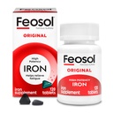 Feosol 본래 철 보충교재 정제, 비 heme, 325mg 철 황산염 (철 알약 당 65mg 성분 철), 일 당 1, 120ct, 에너지와 면역 체계 지원을 위한 4 달 공급, 미국에서 만드는
