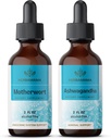 HERBAMA 허브 액체 드롭 키트 - Motherwort 추출 및 Ashwagandha Tincture 2 fl oz의 번들 - Vegan, Non-GMO, Sugar & Alcohol-Free - 2 Pack