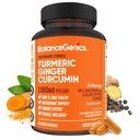 까만 고추 & 생강 뿌리 1000mg를 가진 Turmeric Curcumin 보충교재 | 낙관된 공식 95% Curcuminoids Curcuma | 합동 건강 & 염증 지원 | 60의 캡슐에 넣는 분말