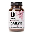 UMZU Daily B | 100 % B1, B2, B3, B5, B6, B7, B9 및 B12와 엽산 포함 비타민 B 복합체 | 천연 에너지 생산 및인지 기능 지원 (30 일 공급 | 30 캡슐)