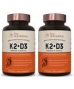 Bone & Heart Health Support - 특허 비타민 K & 비타민 D3 5000 IU (2 팩)