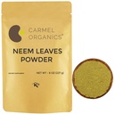 CARMEL ORGANICS Neem Leaves Powder | 8 Oz 또는 227 Gram | 자연 | 비 GMO | 추가 방부제 또는 첨가제 | Azadirachta Indica Powder