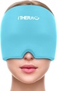 iTHERAU Migraine Relief Cap, Soothing Headache Hat, 젤 아이스 팩 헤드 랩 핫 및 콜드 치료, Sinus, Puffy Eyes, 긴장 및 스트레스 완화 블루를위한 두통 구호 캡