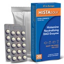 HISTAsolv 여분 힘 DAO 효소 보충교재 Histamine 음식 Intolerance - Eases 소화 Discomfort - 특허 기술 - 오스트리아에서 만드는 - 30 팩