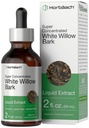 Horbäach White Willow Bark Extract Tincture | 2 Fl oz | 알코올 무료 액체 보충 | Super Concentrated | 채식주의, 비 GMO, 글루텐 무료