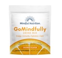 GoMindfully Orange Super Calm Magnesium Powder Drink Mix for Hydration, Recovery, Immunity and Energy with Trace Minerals, Essential Vitamin, L-Theanine 및 B 비타민 Complex